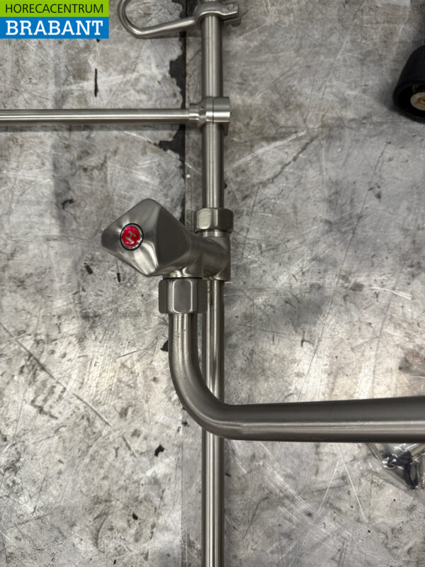 Edelstahl Combisteel Vorwaschdusche Spülarmatur mit Mischbatterie und Auslauf Horeca – Bild 2