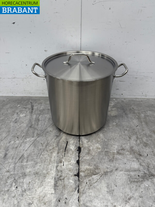 Combisteel Suppentopf aus Edelstahl Kochtopf 36 x 36 cm 36 Liter Horeca