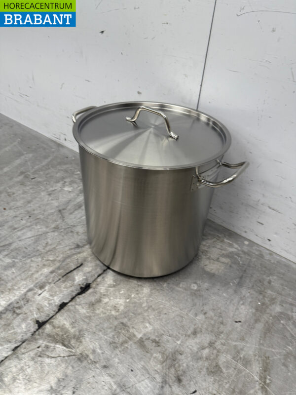 Combisteel Suppentopf aus Edelstahl Kochtopf 36 x 36 cm 36 Liter Horeca – Bild 2