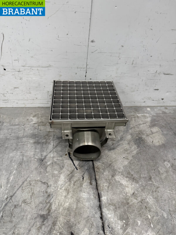 Combisteel Bodenablauf aus Edelstahl 20 x 20 x 13 cm Horeca
