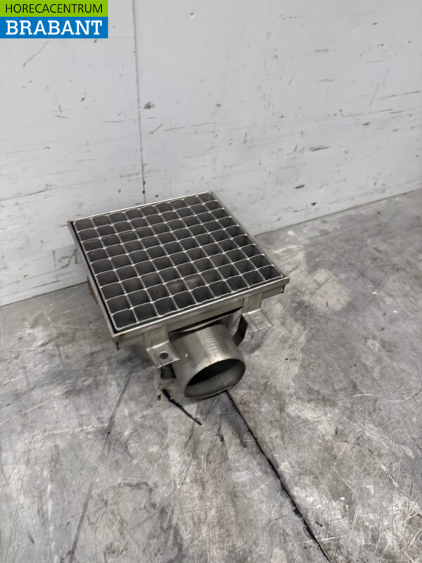 Combisteel Bodenablauf aus Edelstahl 20 x 20 x 13 cm Horeca – Bild 3