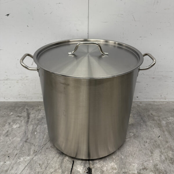 Combisteel Suppentopf aus Edelstahl Kochtopf 40 x 40 cm 50 Liter Horeca