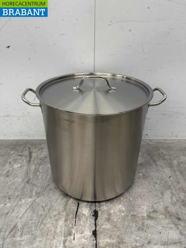 Combisteel Suppentopf aus Edelstahl Kochtopf 40 x 40 cm 50 Liter Horeca
