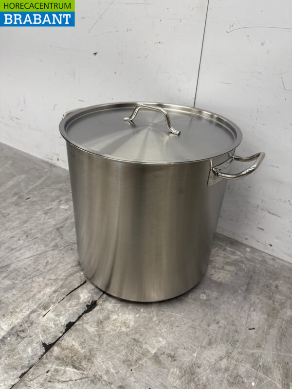Combisteel Suppentopf aus Edelstahl Kochtopf 40 x 40 cm 50 Liter Horeca – Bild 2