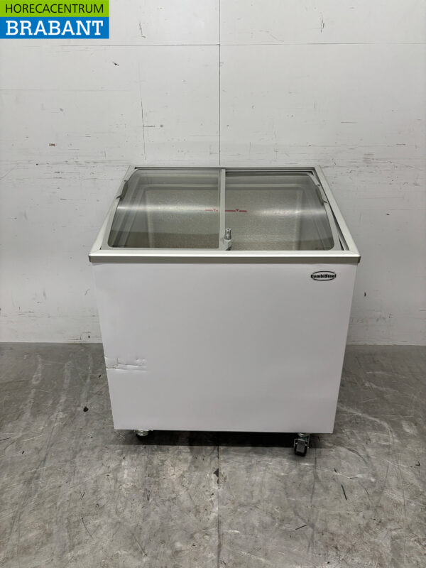 Combisteel Mobile Ladentiefkühltruhe mit Glasschiebedeckel 184 Liter 230V Horeca