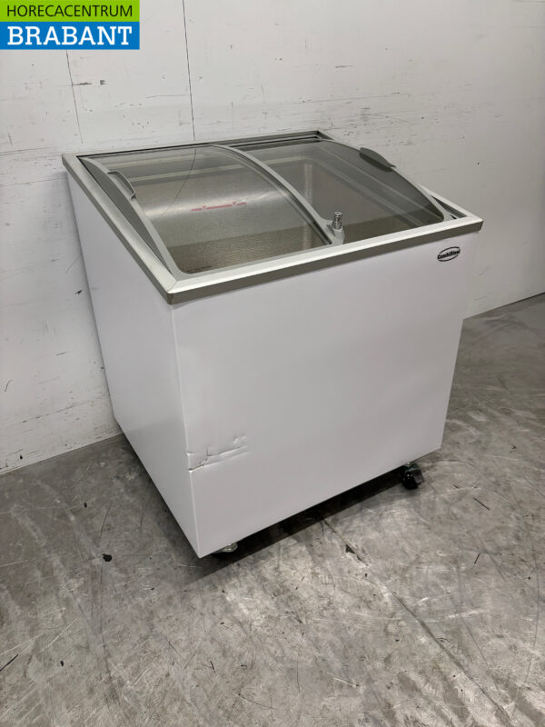 Combisteel Mobile Ladentiefkühltruhe mit Glasschiebedeckel 184 Liter 230V Horeca – Bild 2