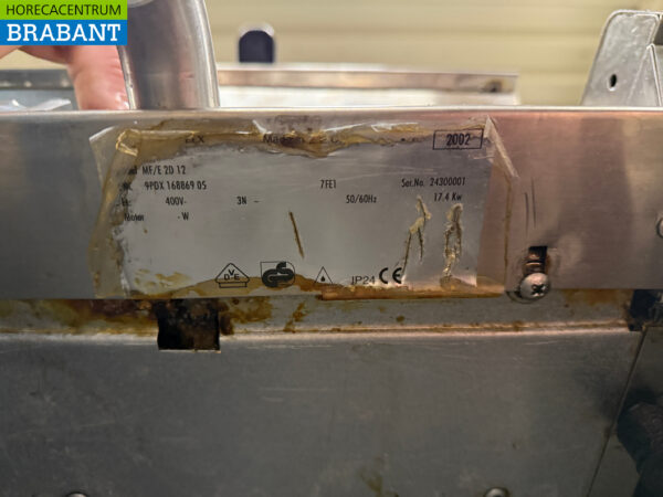 Zanussi Backstraße aus Edelstahl 2 x Doppelfritteuse 12 Liter und Backblech 400V Horeca – Bild 6