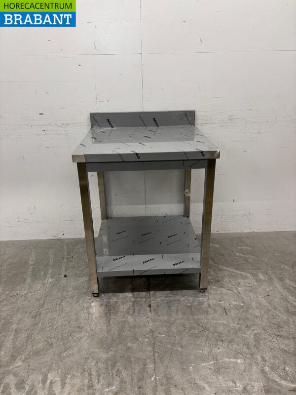 Edelstahl-Arbeitstisch mit Zwischenboden 70 x 70 x 86,5 cm Catering