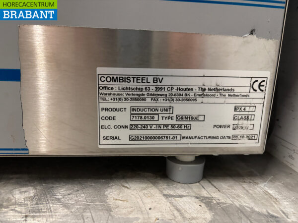Combisteel Induktionsplatte aus Edelstahl 40 cm 230V Horeca – Bild 5