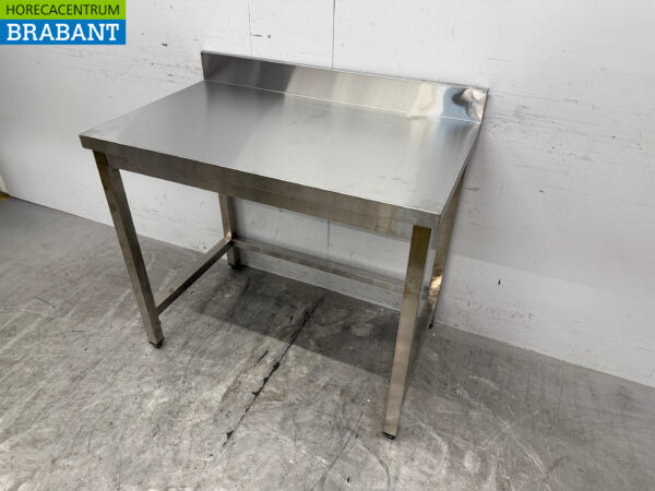 Arbeitstisch aus Edelstahl 100 x 60 x 85,5 cm Horeca – Bild 2