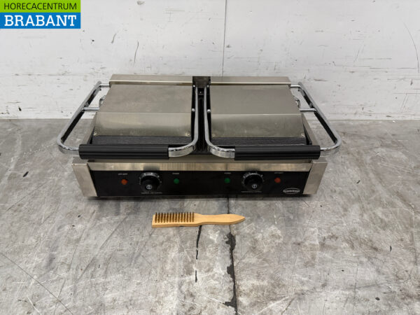 Edelstahl Combisteel Doppelkontaktgrill Panini Grill gerippt/gerippt 230V Horeca