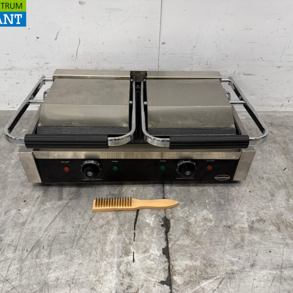 Edelstahl Combisteel Doppelkontaktgrill Panini Grill gerippt/gerippt 230V Horeca