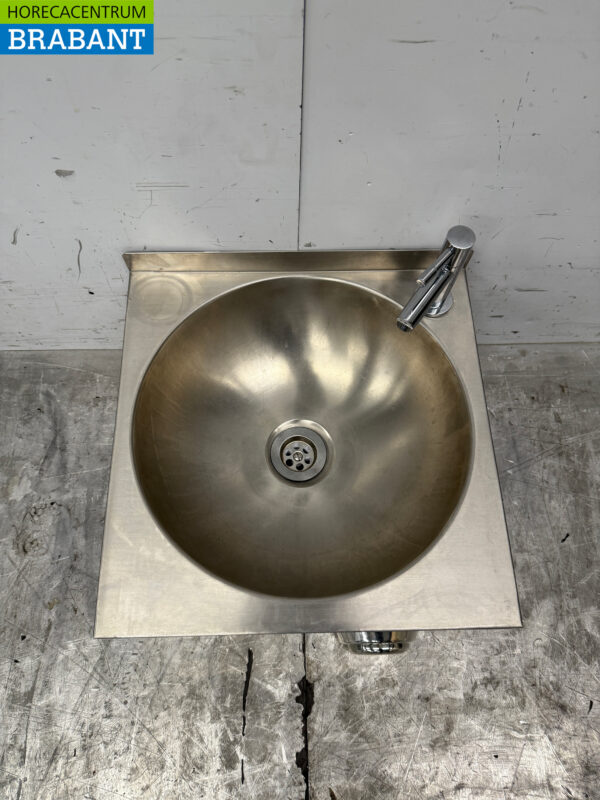 Spülbecken aus Edelstahl Spülbecken mit Kniebedienung 40 x 43 cm Catering – Bild 4