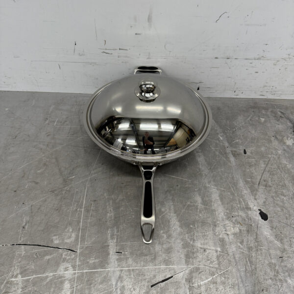 Edelstahl Universal-Induktions-Wokpfanne Wok mit Deckel 36 cm Horeca