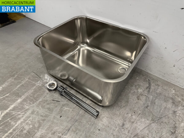 Edelstahl Combisteel Spüle 60 x 50 x 28 cm Horeca – Bild 2