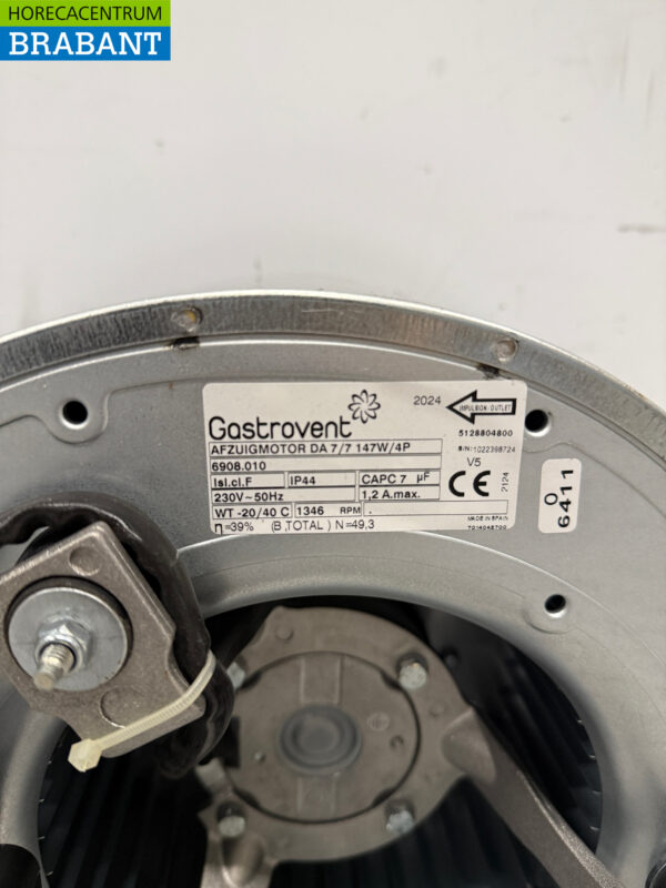 Gastrovent Abluftmotor Zylinder 1000 m3 230V Horeca – Bild 4