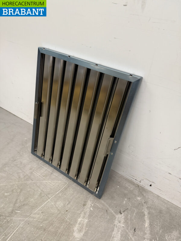 Edelstahl Gitter Lamellenfilter Lamellenfilter für Dunstabzugshaube 40 x 50 x 2,5 cm Catering Industrie – Bild 2