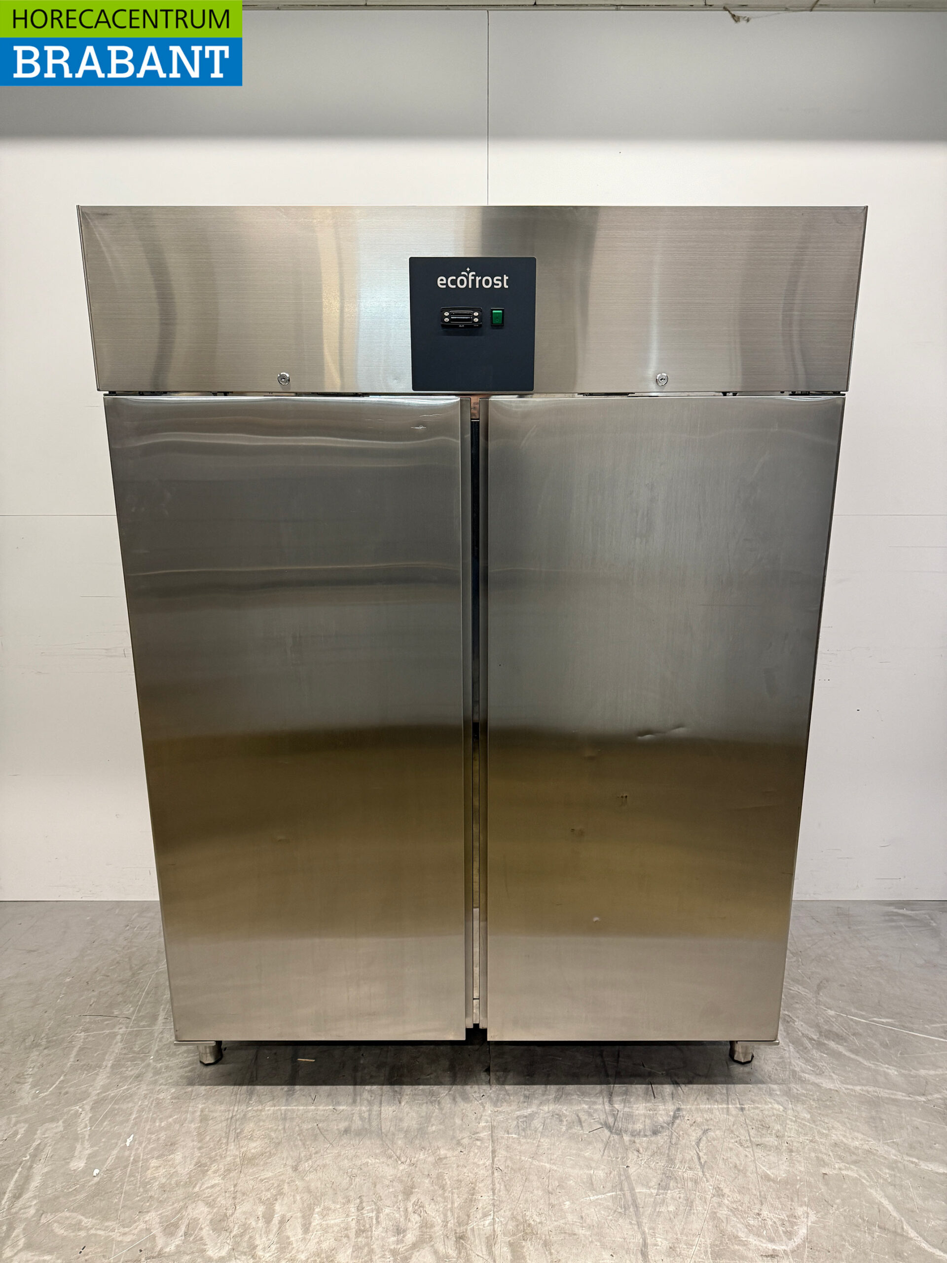 Edelstahl Ecofrost Doppeltüriger Kühlschrank Kühlung 1200 Liter 230V Horeca