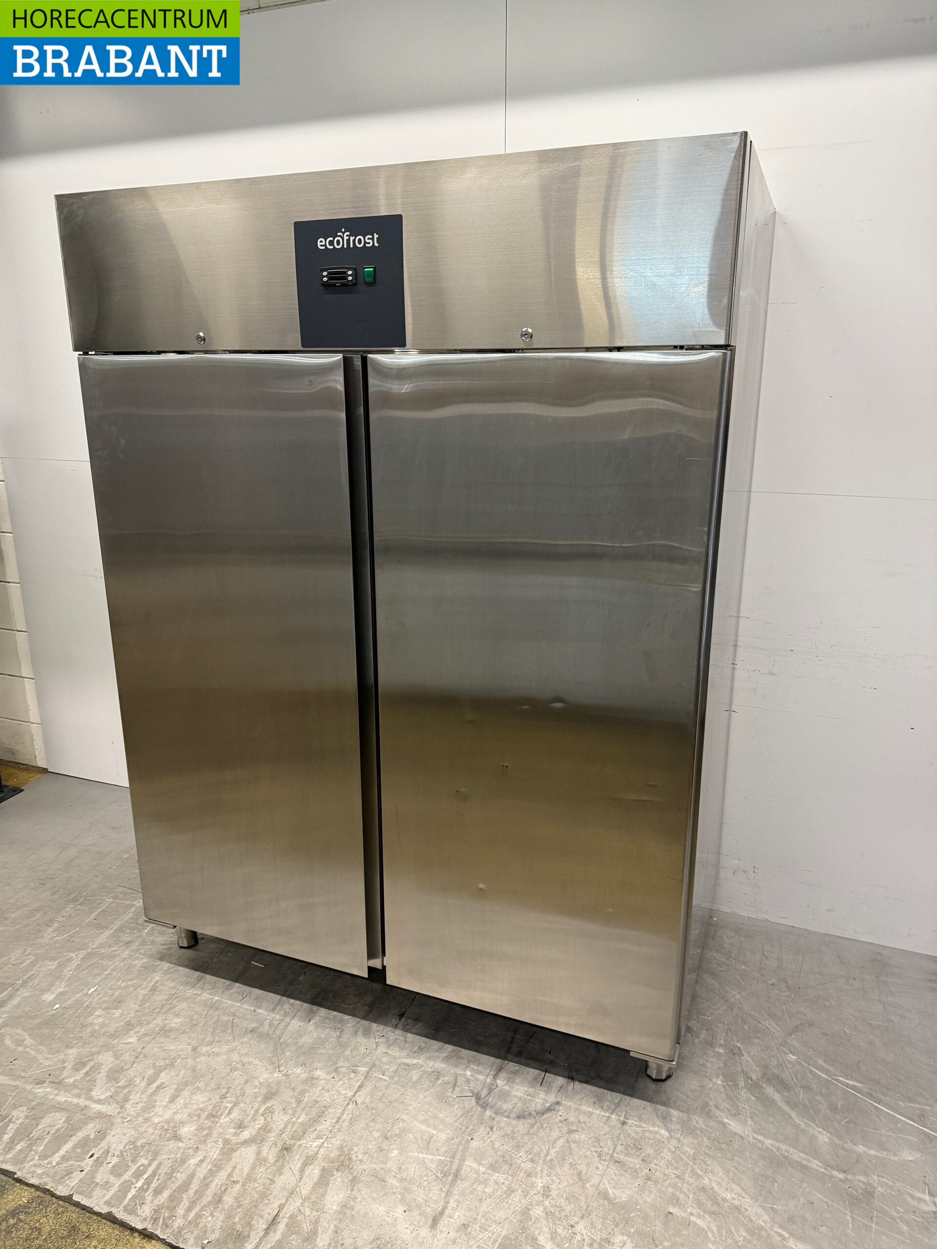 Edelstahl Ecofrost Doppeltüriger Kühlschrank Kühlung 1200 Liter 230V Horeca – Bild 2