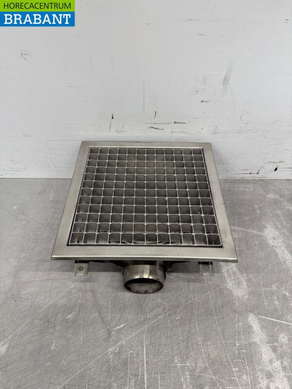 Combisteel Bodenablauf aus Edelstahl 30 x 30 x 14 cm Horeca