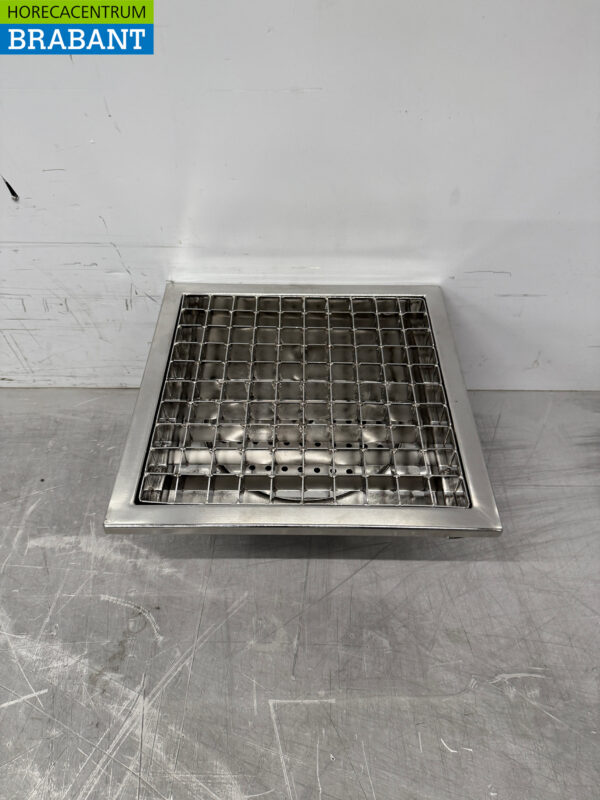Combisteel Bodenablauf aus Edelstahl 30 x 30 x 17,5 cm Horeca