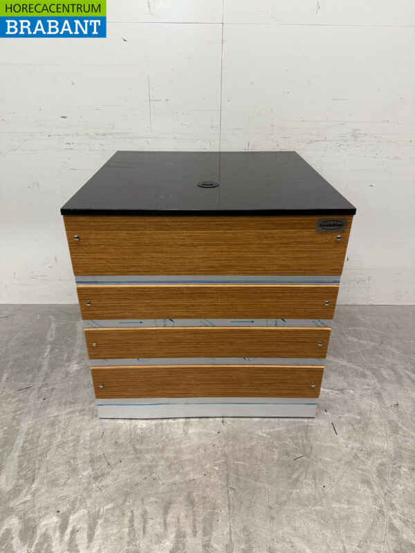 Combisteel Kassentisch aus Edelstahl 80 x 80 x 82 cm Catering