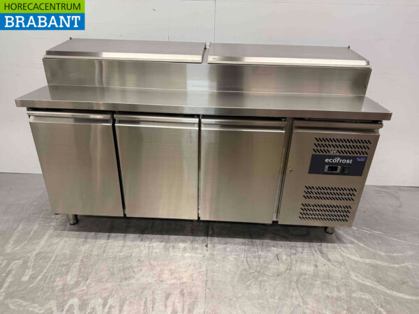Edelstahl EcoFrost Saladette 3 Türen 179,5 cm 230V Horeca