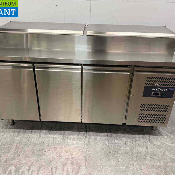 Edelstahl EcoFrost Saladette 3 Türen 179,5 cm 230V Horeca