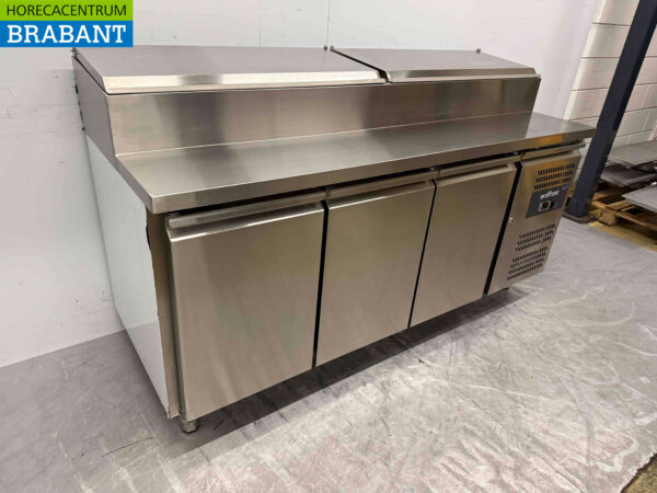 Edelstahl EcoFrost Saladette 3 Türen 179,5 cm 230V Horeca – Bild 3