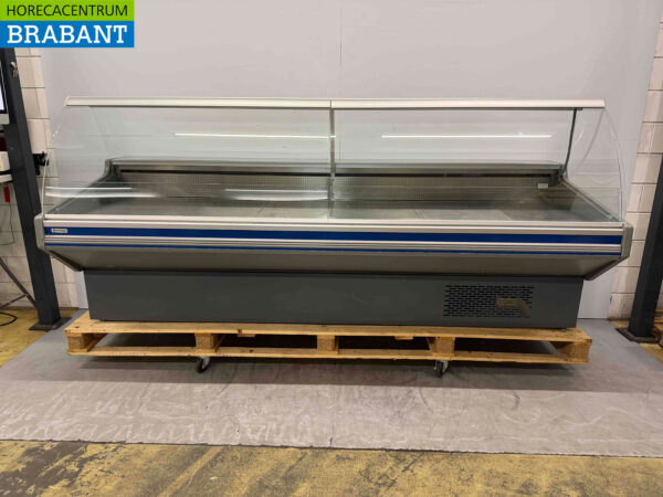 Mafirol Kühlvitrine Snack-Vitrine Kühlvitrine 290 cm 230V Cafeteria Pommes Zelt Catering