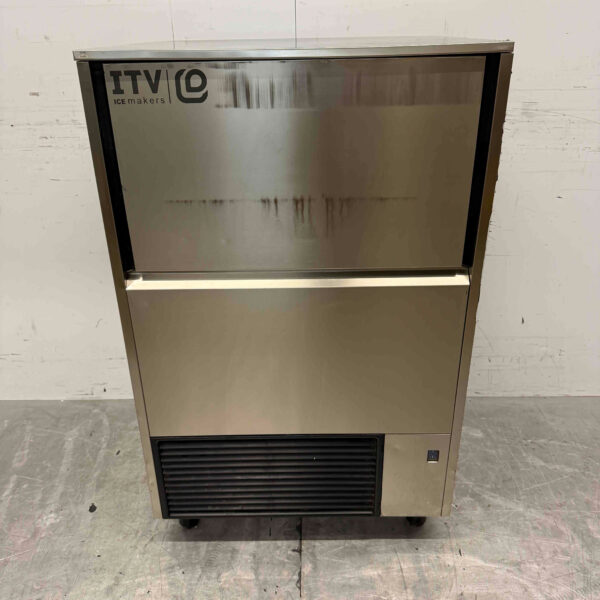 Edelstahl ITV Eiswürfelmaschine 75 kg pro Tag 37 kg Bunker 230V Horeca