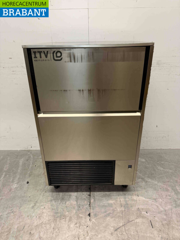 Edelstahl ITV Eiswürfelmaschine 75 kg pro Tag 37 kg Bunker 230V Horeca