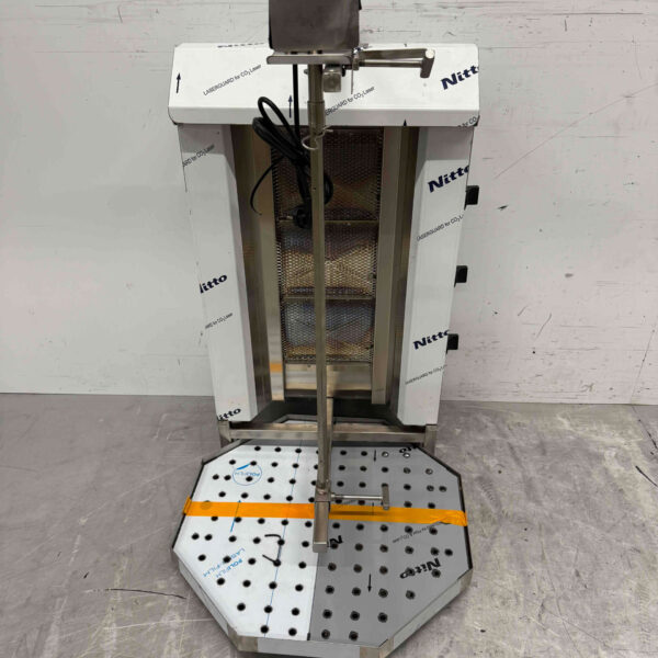 Edelstahl Combisteel Gyros Grill Dönergrill 3 Brenner Motor über Gas Catering