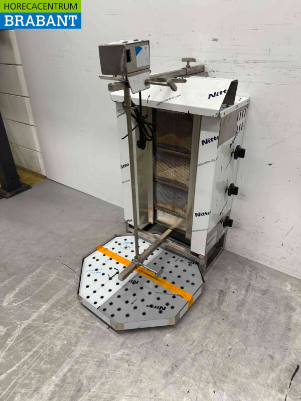 Edelstahl Combisteel Gyros Grill Dönergrill 3 Brenner Motor über Gas Catering – Bild 2