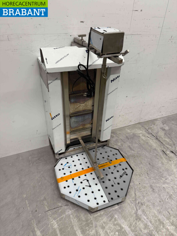 Edelstahl Combisteel Gyros Grill Dönergrill 3 Brenner Motor über Gas Catering – Bild 3