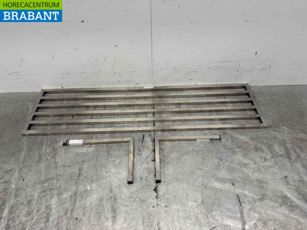 Edelstahl Pfannenständer Wandregal 150 x 40 cm Horeca
