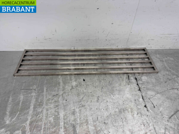 Edelstahl Pfannenständer Wandregal 150 x 40 cm Horeca – Bild 5