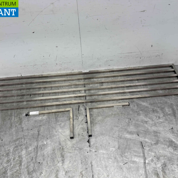 Edelstahl Pfannenständer Wandregal 190 x 40 cm Horeca