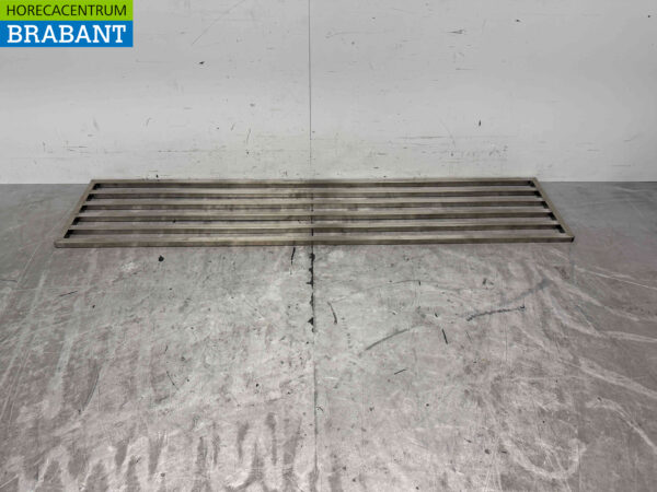 Edelstahl Pfannenständer Wandregal 190 x 40 cm Horeca – Bild 5