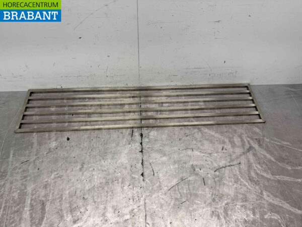 Edelstahl Pfannenständer Wandregal 190 x 40 cm Horeca – Bild 4