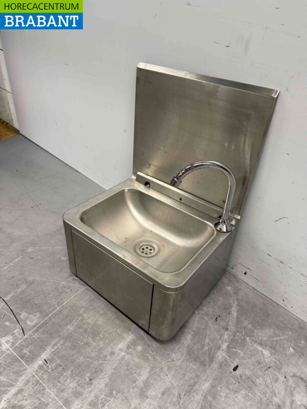Combisteel-Spülbecken aus Edelstahl mit Kniehebel Horeca – Bild 3
