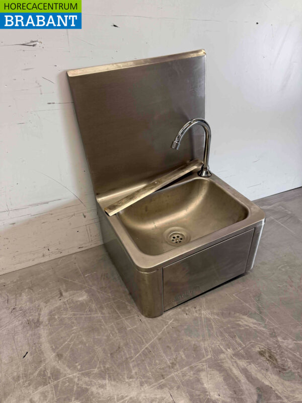 Combisteel-Spülbecken aus Edelstahl mit Kniehebel Horeca – Bild 2