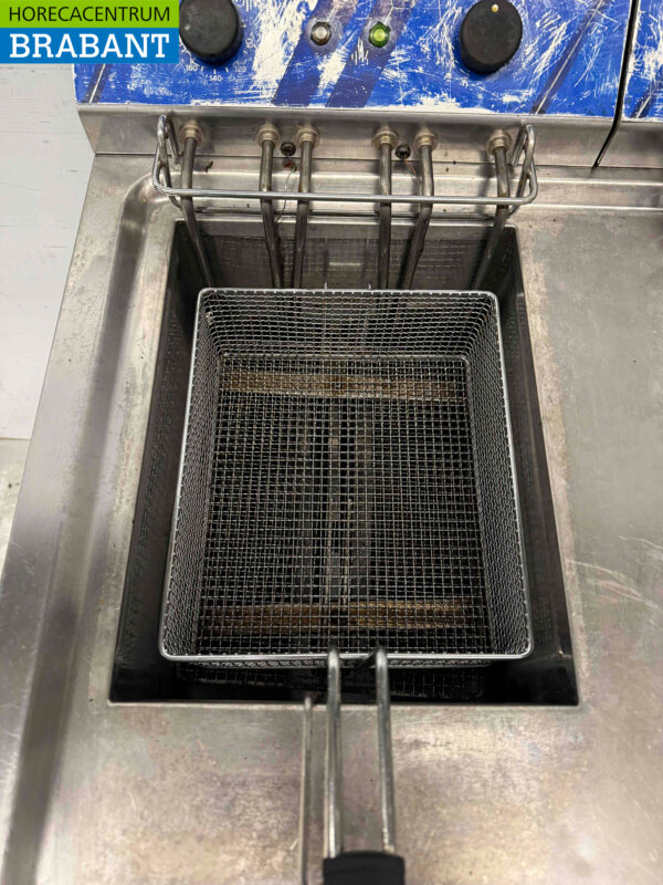 Edelstahl-Doppelfritteuse 2 x 12 Liter 400V Horeca – Bild 6