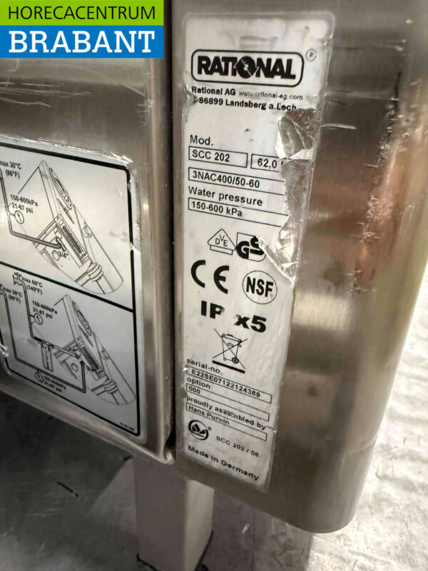 Edelstahl Rational SCC 202 SelfCookingCenter 40 x 1/1 GN 400V Horeca – Bild 7