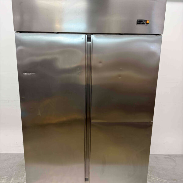 Edelstahl Coreco Doppeltür-Gefrierschrank 1400 Liter 230V Horeca