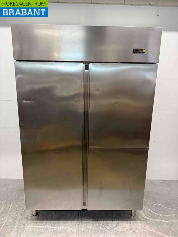 Edelstahl Coreco Doppeltür-Gefrierschrank 1400 Liter 230V Horeca