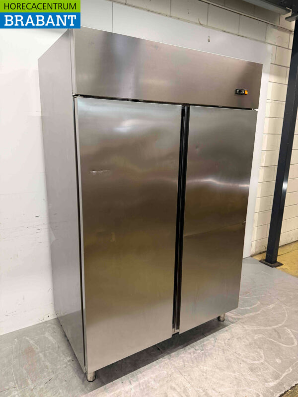 Edelstahl Coreco Doppeltür-Gefrierschrank 1400 Liter 230V Horeca – Bild 3