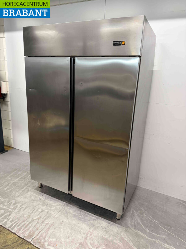 Edelstahl Coreco Doppeltür-Gefrierschrank 1400 Liter 230V Horeca – Bild 2