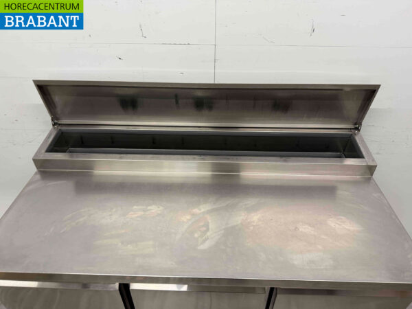 Edelstahl Saladette 3 Türen 137 cm 230V Horeca – Bild 4
