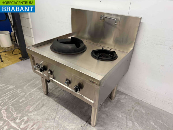 Edelstahl Wok Tisch Wok Herd 2 Brenner 36,7 kW 100 cm GAS Catering – Bild 3